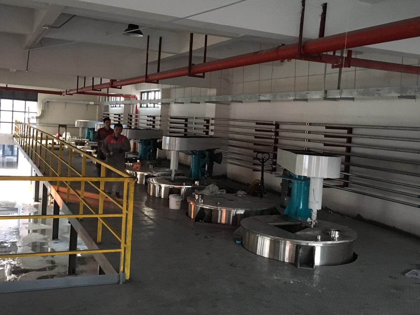 廣東中山印刷油墨客戶訂購(gòu)75kw平臺(tái)式分散機(jī)現(xiàn)場(chǎng)